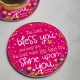  Ceramic  Decoration Bless You (Pink)
